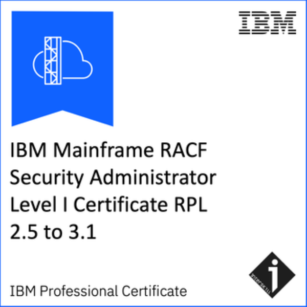 Interskill - IBM Mainframe RACF Security Administrator Level I Certificate RPL 2.5 to 3.1