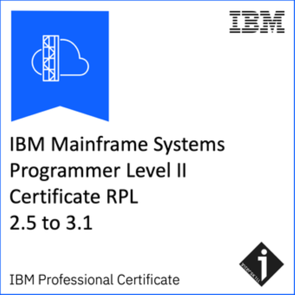 Interskill - IBM Mainframe Systems Programmer Level II Certificate RPL 2.5 to 3.1